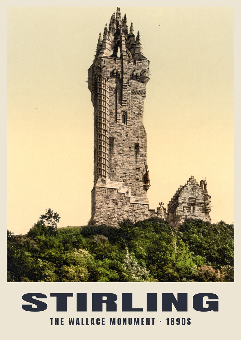 The Wallace Monument, Stirling, c. 1890–1900 Heritage Print