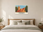 St Mildred's Church, Tenterden Poster at A1, as a poster, above a bed