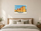 Thornbury Castle Poster at A1, as a poster, above a bed