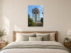 Tilehurst Water Tower — photographic print by Darren Seward at A1, as a poster, above a bed