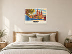 Truro Cathedral Poster at A1, as a poster, above a bed
