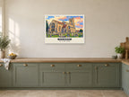 Lady St Mary Church, Wareham Poster at A1, in a white frame, in a kitchen