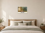 Cassiobury Park, Watford Oil Painting Poster at A2, as a poster, above a bed