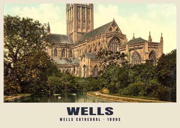 Wells Cathedral, c. 1890–1900 Heritage Print