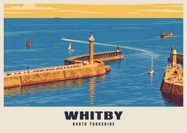 Whitby Vintage-Style Poster