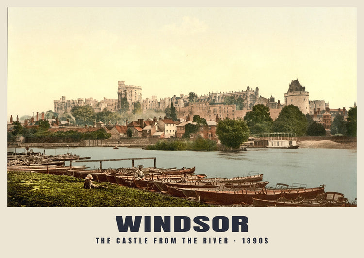 Windsor Castle from the River, c. 1890–1900 Heritage Print