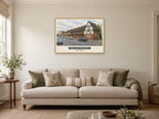 Rose Street, Wokingham Poster at A1, in a natural wood frame, in a sitting room