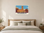 St Peter's Collegiate Church, Wolverhampton Poster at A1, as a poster, above a bed