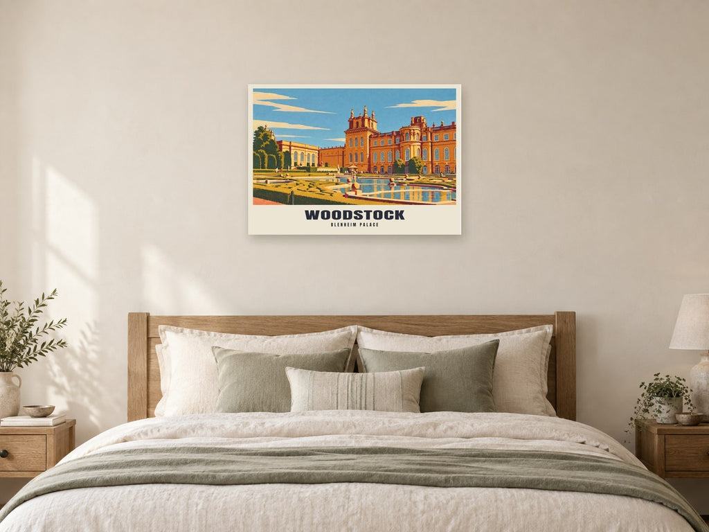 Blenheim Palace, Woodstock Poster at A1, as a poster, above a bed