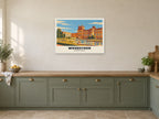 Blenheim Palace, Woodstock Poster at A1, in a white frame, in a kitchen