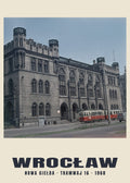 Neue Börse und Straßenbahn 16, Wrocław — 1968