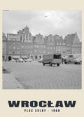 Plac Solny i samochody Żuk, Wrocław — 1968
